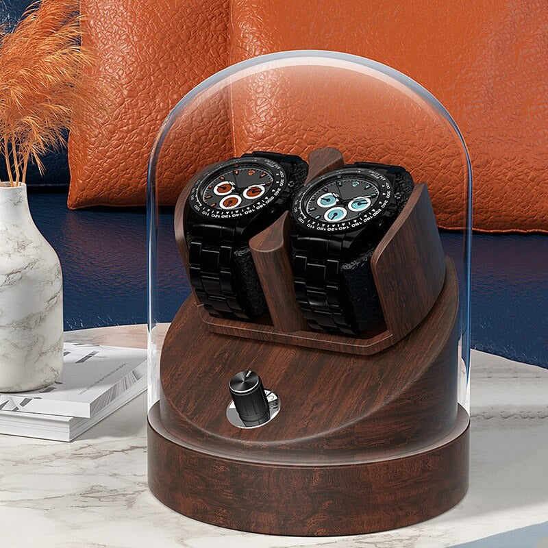 Watch Winder - Walnut Bell Dome-4-Le Remontoir
