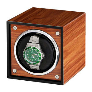 Watch Winder - Walnut Cube-1-Le Remontoir